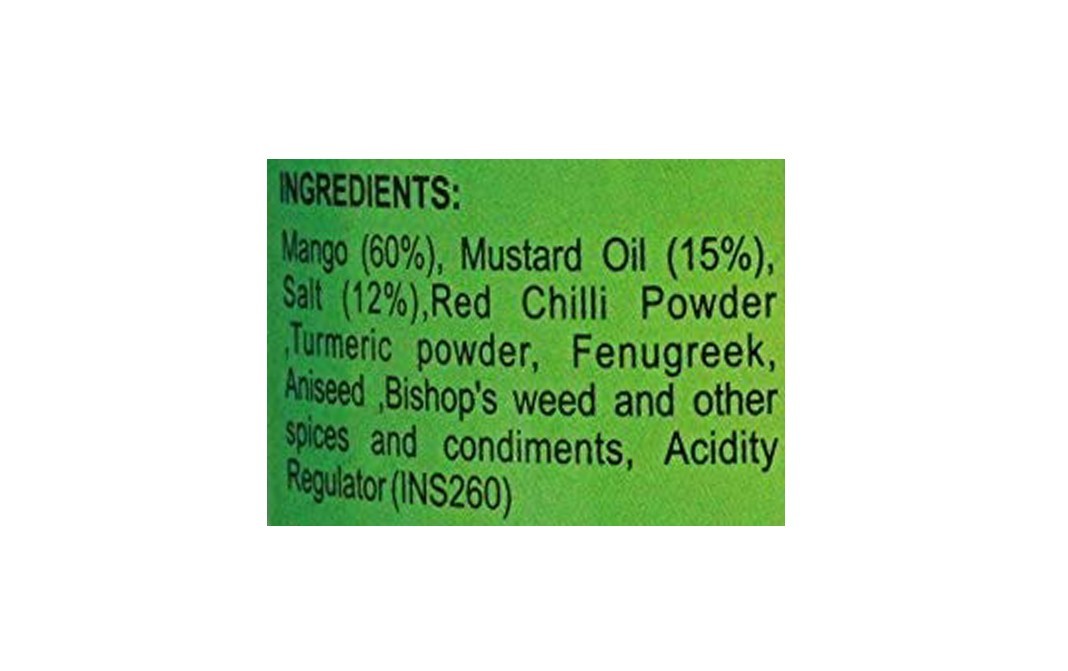 Aroura Achar Mango Pickle (Sabut Masala-Punjabi Style)   Plastic Jar  400 grams
